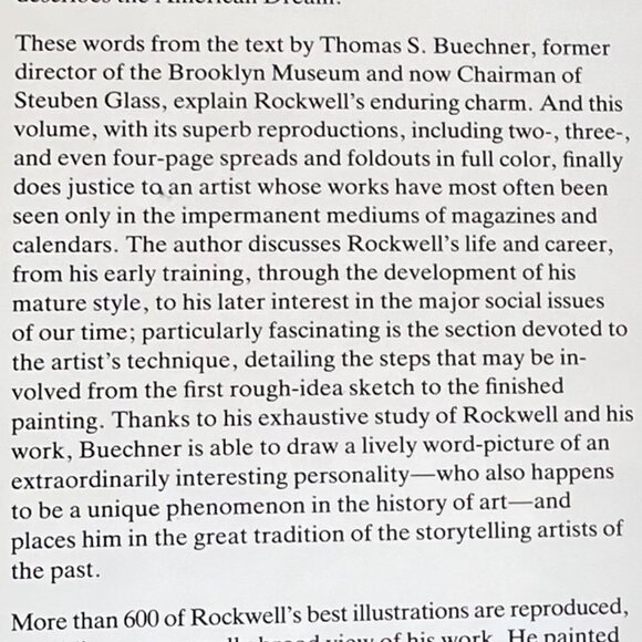 Norman Rockwell Large Artist and Illustrator Book - Picture 3 of 9